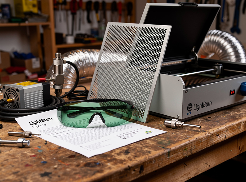 Laser cutter accessories required for setup