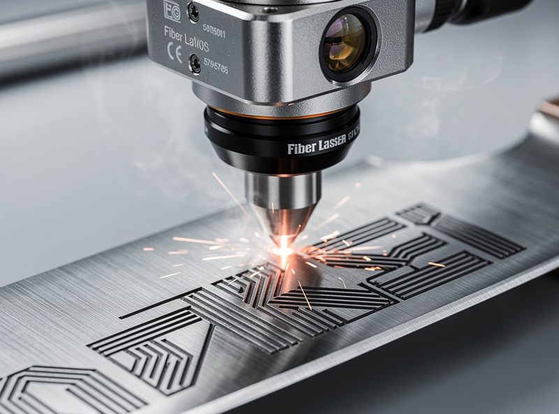 Fiber laser engraving stainless knife blank