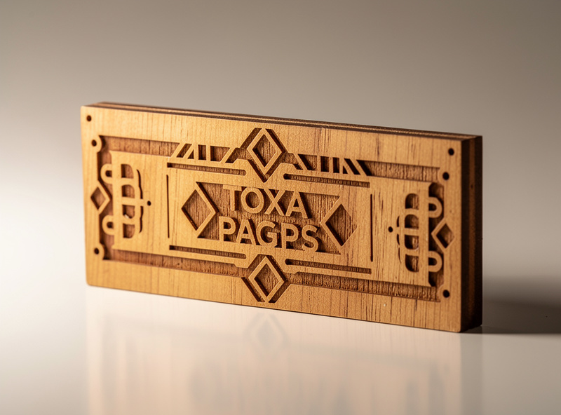 Finished laser-cut wooden piece showing clean vector cuts and engravings from properly prepared SVG