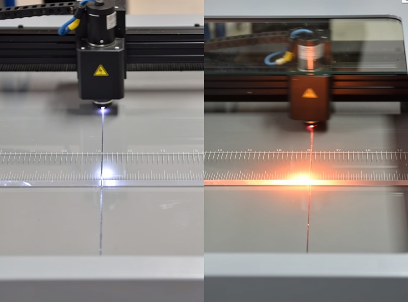 Diode vs CO2 cut speed comparison on acrylic