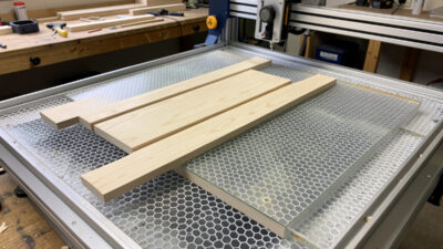 Honeycomb bed versus slat bed work surfaces for a laser engraver